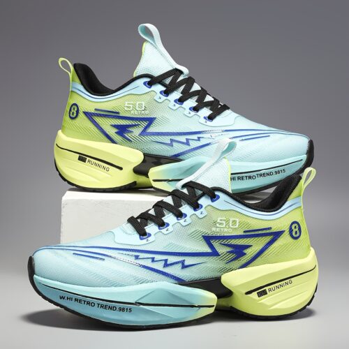 Baskets de Course Tendance - Dégradé Bleu à Rose, Respirant