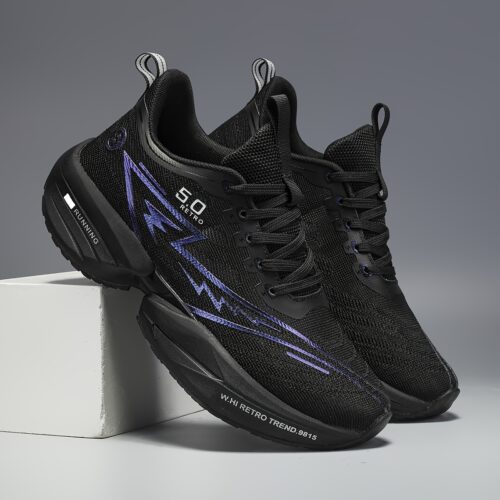 Baskets de Course Tendance - Dégradé Bleu à Rose, Respirant