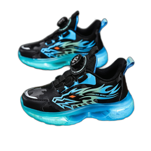 Baskets basses à lacets pour garçons avec motif rayé