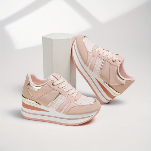 product-fancy-454f8348-ffeb-48c2-8fa0-9dffdd47585d Escarpins Compensés Blancs Baskets à Plateforme Femme