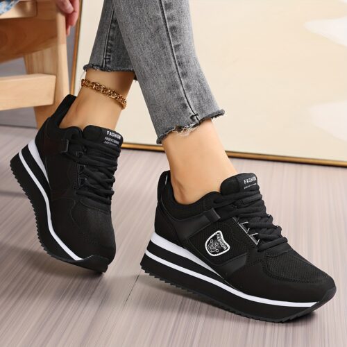 Chaussures de Sport à Plateforme Épaisse pour Femmes