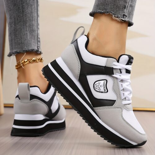 Chaussures de Sport à Plateforme Épaisse pour Femmes