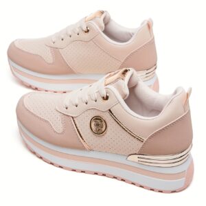 Chaussures de sport polyvalentes pour femme à semelles épaisses