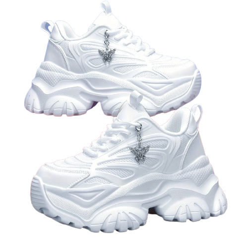 Chaussures de Sport pour Femmes avec Pendentif Papillon