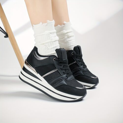 product-fancy-9e4667e6-26e4-4df0-b417-529ecb608460 Escarpins Compensés Blancs Baskets à Plateforme Femme