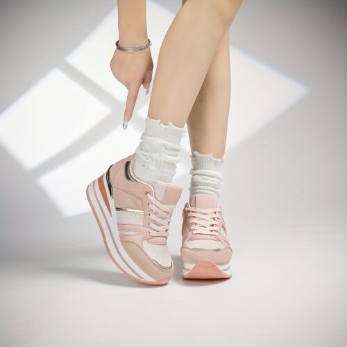 product-fancy-a05d5880-4973-413d-b00f-9ce164ecb424 Escarpins Compensés Blancs Baskets à Plateforme Femme