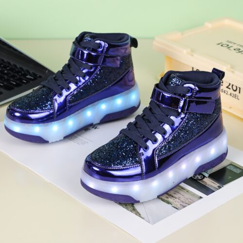 product-fancy-c6c7d5a7-194e-4dab-8de9-7871b478570e Chaussures de sport lumineuses pour enfants, patins à roulettes