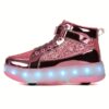 product-fancy-cbd0e887-c8f5-4d93-96cc-cd767d46d60f Chaussures de sport lumineuses pour enfants, patins à roulettes