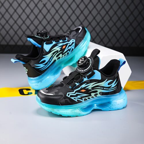 Baskets basses à lacets pour garçons avec motif rayé