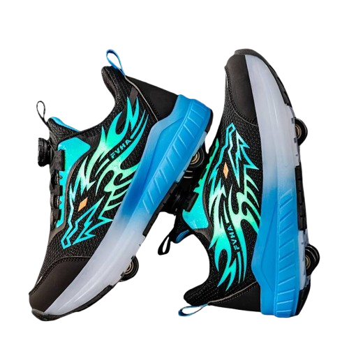 Chaussures de Skate Basses pour Garçons à Roulettes Réglables