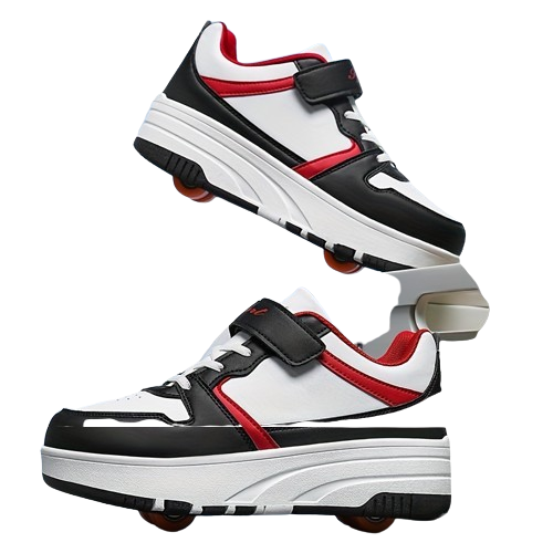 Chaussures de Skate Rétro pour Garçons avec Roues Amovibles