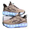 Chaussures de skate d'été pour garçons avec lumières LED, patins à roulettes