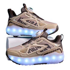 Chaussures de skate d'été pour garçons avec lumières LED, patins à roulettes