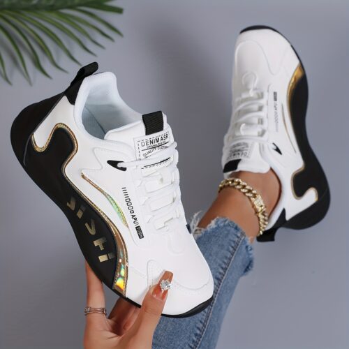 product-fancy-8f8bf4e3-7977-4fe0-a0b4-e49cd3ebd7f5 Baskets Plateforme Femme - Revêtement Synthétique