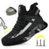 Bottes montantes pour hommes, chaussures de protection de sécurité, chaussures de travail à bout en acier, chaussures de sécurité Anti-perforation pour hommes et femmes
