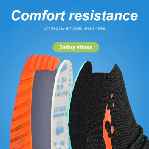 Bottes montantes pour hommes, chaussures de protection de sécurité, chaussures de travail à bout en acier, chaussures de sécurité Anti-perforation pour hommes et femmes