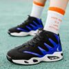 Chaussures de basketball montantes pour hommes - Robustes et stables
