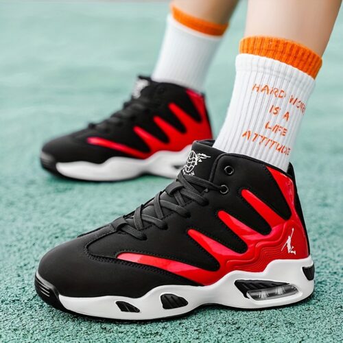 Chaussures de basketball montantes pour hommes - Robustes et stables