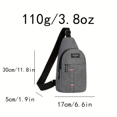 Sac bandoulière croisé pour homme et garçon. Léger, tendance et décontracté en nylon résistant.