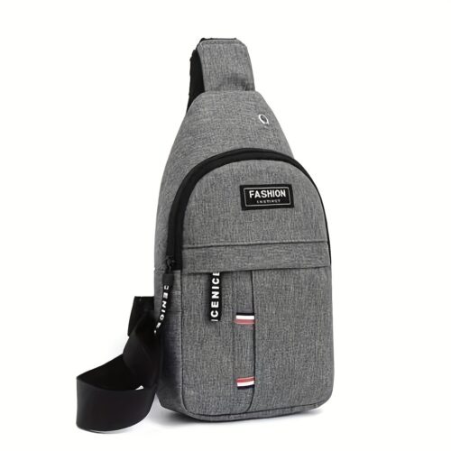 Sac à dos de randonnée et de voyage unisexe, léger et élégant. Conçu pour une épaule (bandoulière), il offre un espace de rangement pratique et neutre.