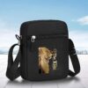 Sac bandoulière Oxford imprimé lion — Robuste et pratique, idéal pour l'école, les voyages et le quotidien.