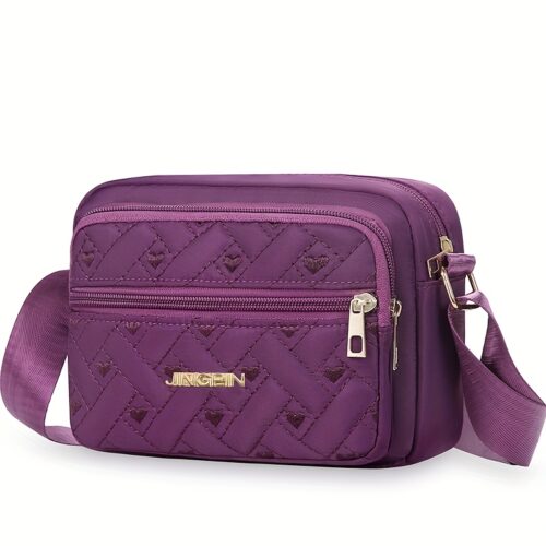 Sac bandoulière léger et décontracté pour le sport et le voyage (sens d'ouverture du zip aléatoire).