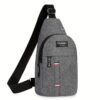 Sac bandoulière croisé pour homme et garçon. Léger, tendance et décontracté en nylon résistant.
