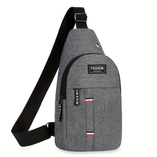 Sac bandoulière croisé pour homme et garçon. Léger, tendance et décontracté en nylon résistant.