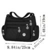 Sac Bandoulière Carré Unisexe en Tissu Oxford Alliez style et praticité avec ce sac à épaule unique grand format, conçu pour les hommes et les femmes.