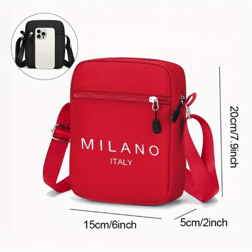 Sac à Poitrine Multifonctionnel "Milan" Design italien branché : Un imprimé unique au style résolument moderne, idéal pour les adolescents