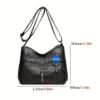 Sac Bandoulière Multifonctionnel Homme et Femme – Style Urbain, Multi-Poches et Pratique pour Voyage et Trajets + Pendentif Offert