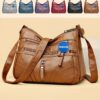 Sac Bandoulière Multifonctionnel Homme et Femme – Style Urbain, Multi-Poches et Pratique pour Voyage et Trajets + Pendentif Offert