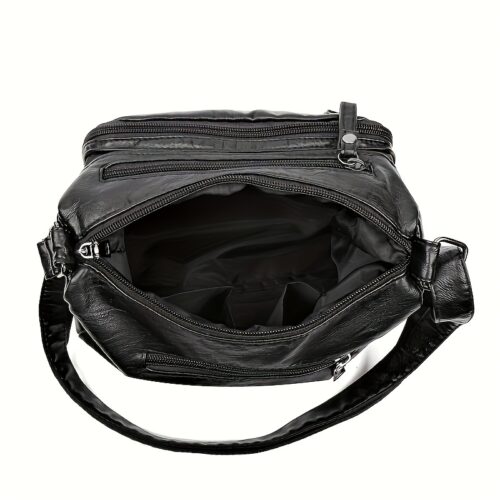 Sac Bandoulière Femme Multi-Poches – Spacieux, Chic et Pratique (Idéal Sac de Maman). Alliez élégance et fonctionnalité au quotidien avec ce sac à épaule à la fois chic et décontracté.