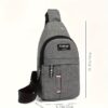 Sac à dos de randonnée et de voyage unisexe, léger et élégant. Conçu pour une épaule (bandoulière), il offre un espace de rangement pratique et neutre.