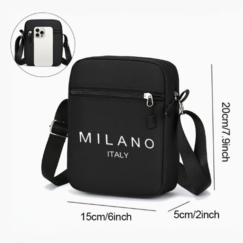 Sac à Poitrine Multifonctionnel "Milan" Design italien branché : Un imprimé unique au style résolument moderne, idéal pour les adolescents