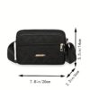 Sac bandoulière léger et décontracté pour le sport et le voyage (sens d'ouverture du zip aléatoire).