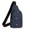 Sac bandoulière croisé pour homme et garçon. Léger, tendance et décontracté en nylon résistant.