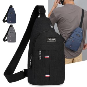 Sac bandoulière croisé pour homme et garçon. Léger, tendance et décontracté en nylon résistant.
