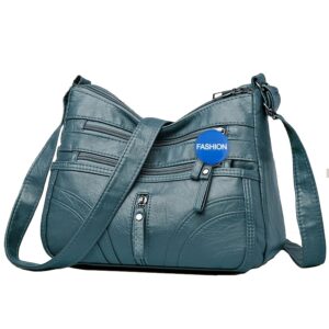 Sac Bandoulière Multifonctionnel Homme et Femme – Style Urbain, Multi-Poches et Pratique pour Voyage et Trajets + Pendentif Offert