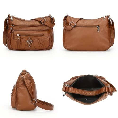Sac Bandoulière Rétro pour Femme Laissez-vous séduire par ce nouveau sac à bandoulière au charme rétro irrésistible, pensé pour sublimer toutes vos tenues avec une touche d'élégance intemporelle.