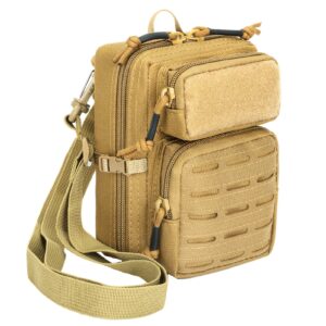 Restez organisé et gardez les mains libres lors de vos aventures en plein air. Ce sac de cheville tactique (système MOLLE/EDC) est conçu en nylon ultra-résistant.