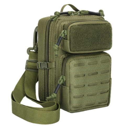 Restez organisé et gardez les mains libres lors de vos aventures en plein air. Ce sac de cheville tactique (système MOLLE/EDC) est conçu en nylon ultra-résistant.