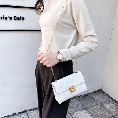 Sac à Main Tendance au Design Niche : L'Accessoire Chic avec Anneau et Chaîne