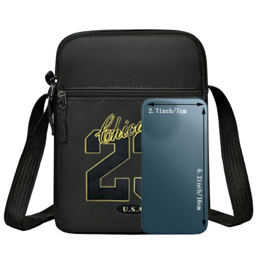 Sac Bandoulière Tendance Homme et Femme – Petit Modèle Polyvalent, Style Automne/Noël, Idée Cadeau Idéale (Sens d'ouverture de la fermeture éclair aléatoire)]