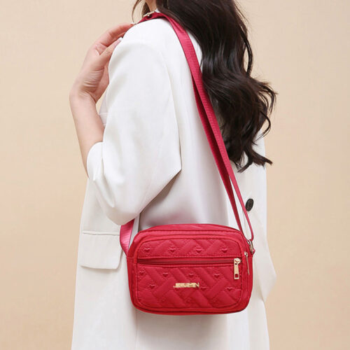 Sac Multicolore à Épaule pour Femme – Spacieux & Pratique pour l'Hiver [Fermeture éclair aléatoire