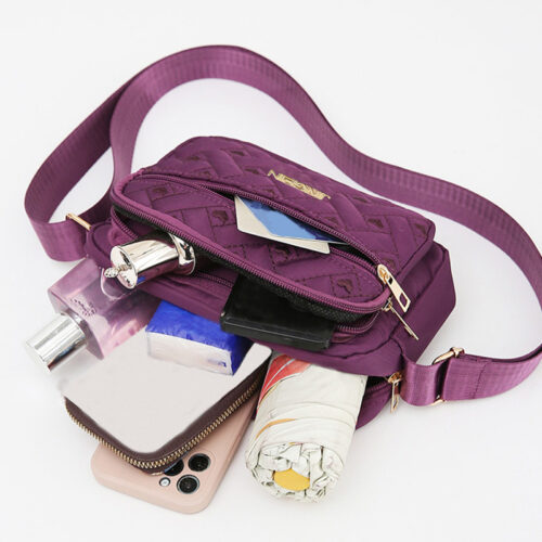 Sac Multicolore à Épaule pour Femme – Spacieux & Pratique pour l'Hiver [Fermeture éclair aléatoire