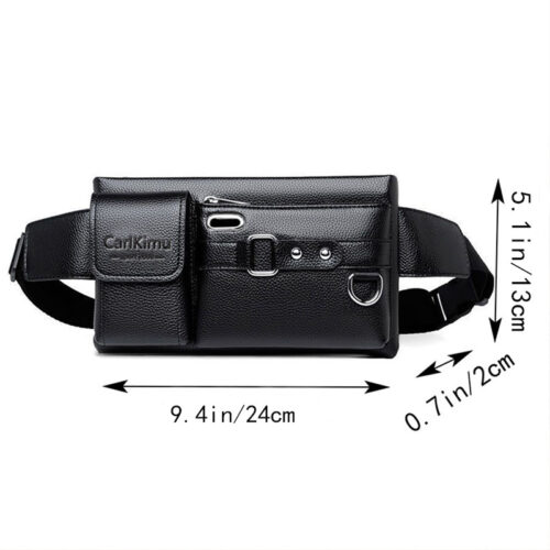 Sac Banane Femme Chic et Pratique – Sac Bandoulière, Poitrine et Épaule en Nylon Unie avec Sangle Réglable et Multi-Compartiments, Idéal pour le Voyage, le Quotidien et Noël