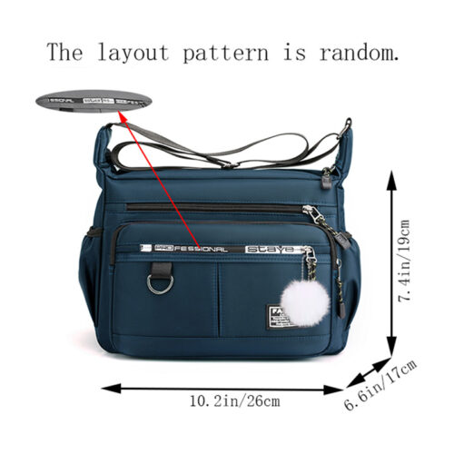 Ensemble 2 Pièces Sac Bandoulière Femme – Léger & Pratique Printemps-Été Fermeture éclair aléatoire