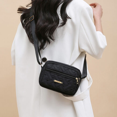 Sac Multicolore à Épaule pour Femme – Spacieux & Pratique pour l'Hiver [Fermeture éclair aléatoire