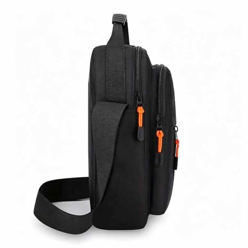 Sac à Main & Bandoulière Urbain pour Homme  Organisation optimale : Ses multiples poches compartimentées accueillent facilement tous vos essentiels (portefeuille, clés, mini-tablette, etc.).